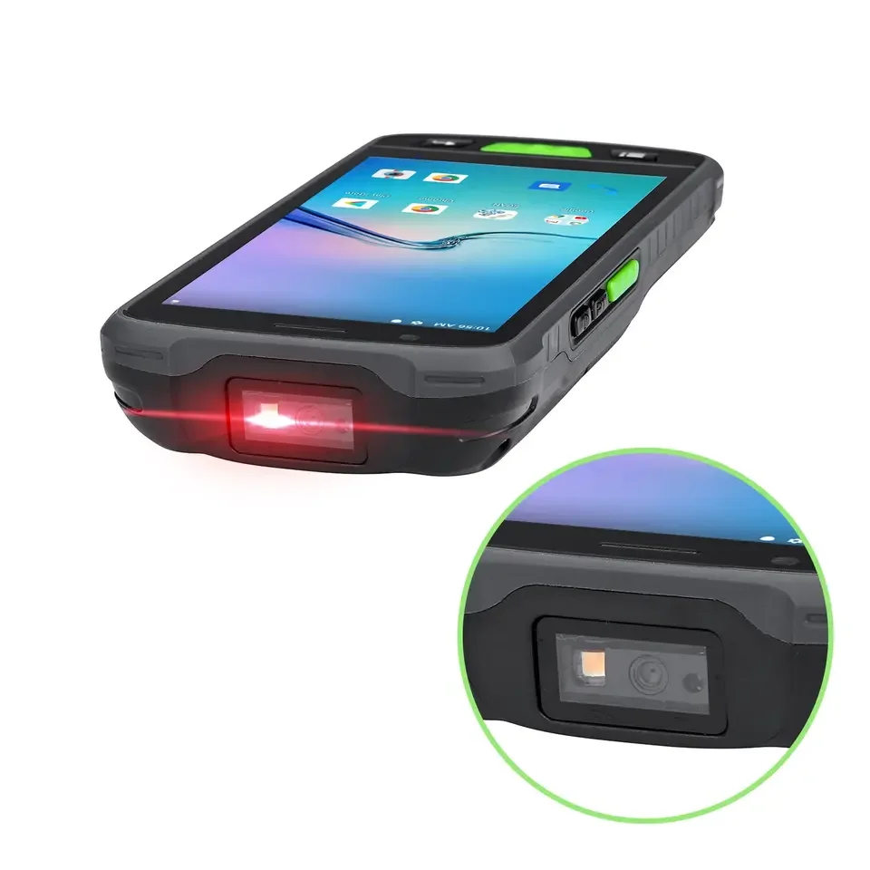 5.5 "PDA portable Android 11 4G RAM 64G ROM Scanner de codes à barres 4G Lte WIFI Bluetooth GPS caméra collecteur de données Portable