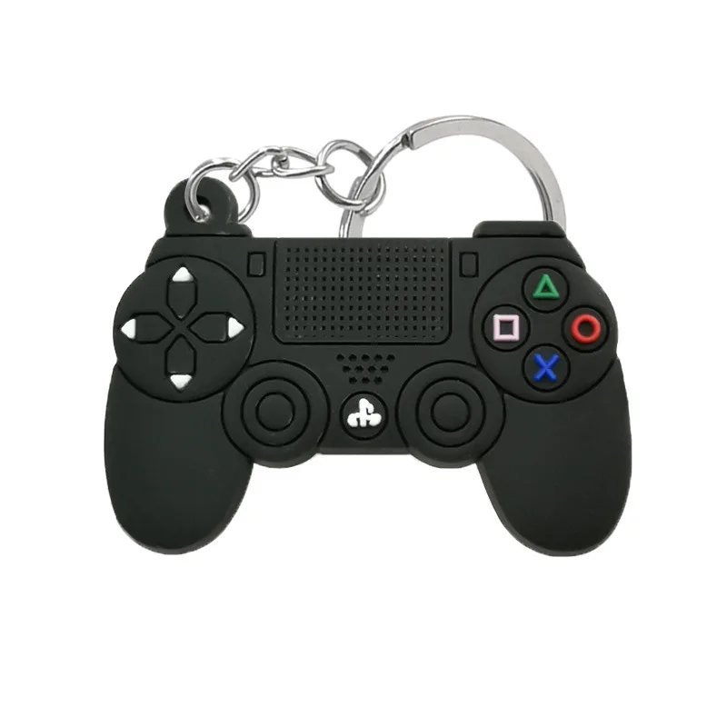 1PCS PVC New Style Game Machine Keychain & Keyring Cute Gamepad Joystick Chain Keychains Bag Car Hanging Fit Men Boy Keys 2022