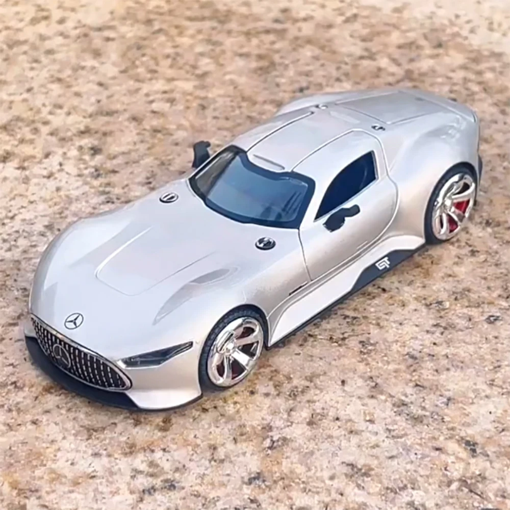 

Масштаб 1:32, модели Benz GT, игрушечные машинки из сплава, литой под давлением, 3-дверный миниатюрный автомобиль с легкой музыкой, детские подарки на день защиты детей