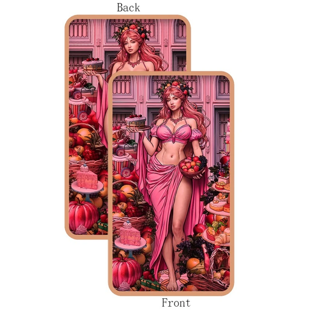Pink Harvest Goddess 1 oz .999 Fine Copper Bar Double-Sided Color Print Woman Pure Copper Bullion Bar