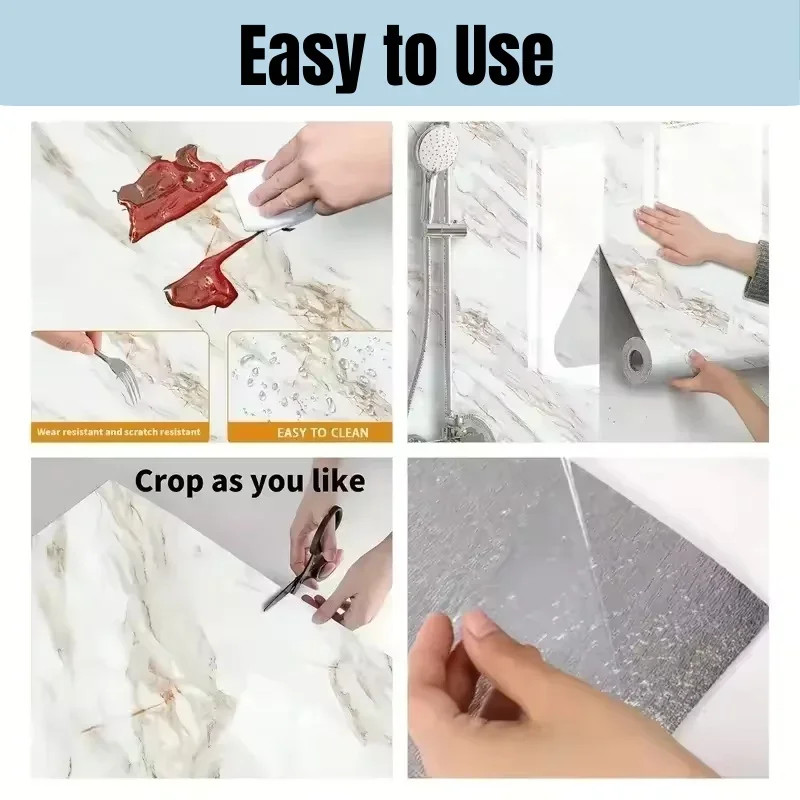 Мраморные наклейки на стену, имитация керамической плитки, обои, самоклеящиеся, водонепроницаемые, для ванной комнаты, спальни, украшения стен, сильная адгезия