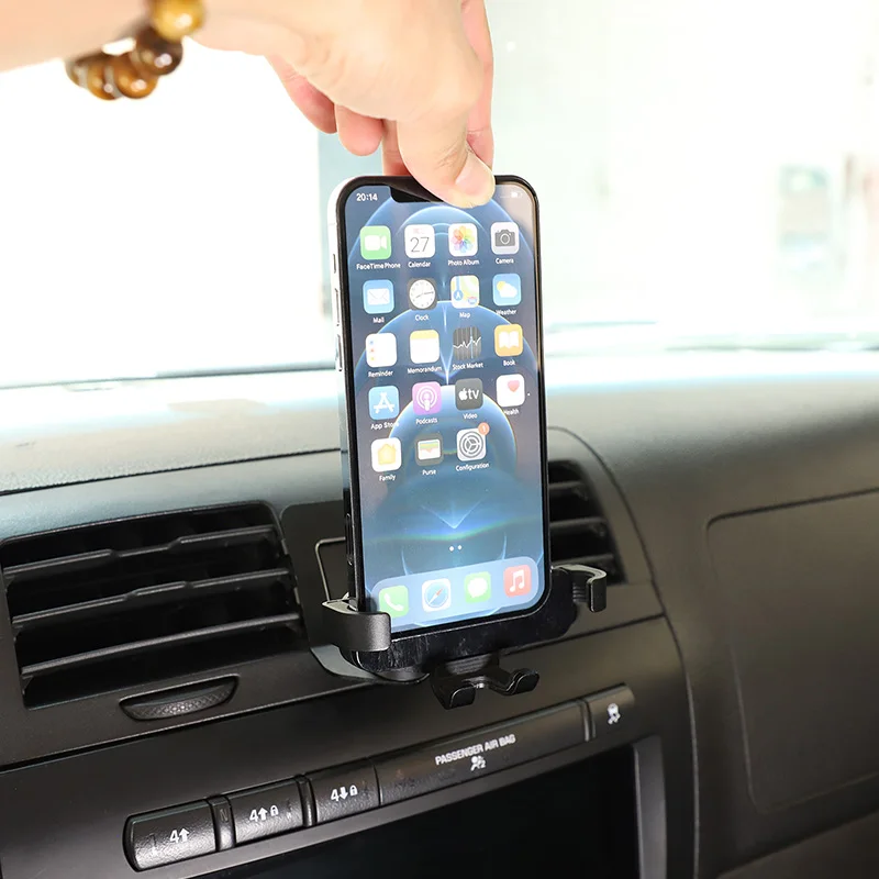 

For Hummer H3 2005-09 Aluminum Alloy Car Double Flash Switch Mobile Phone Holder GPS Navigation Bracket Interior Car Accessories