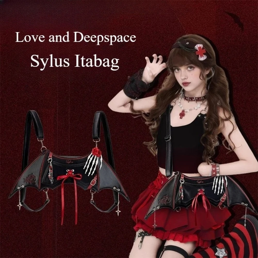 Love and Deepspace Heart Wing Ita Bag Cartoon Sylus Crossbody Bag Shoulder Bag Anime Merchandise Holiday Gift Semi-Transparent Display