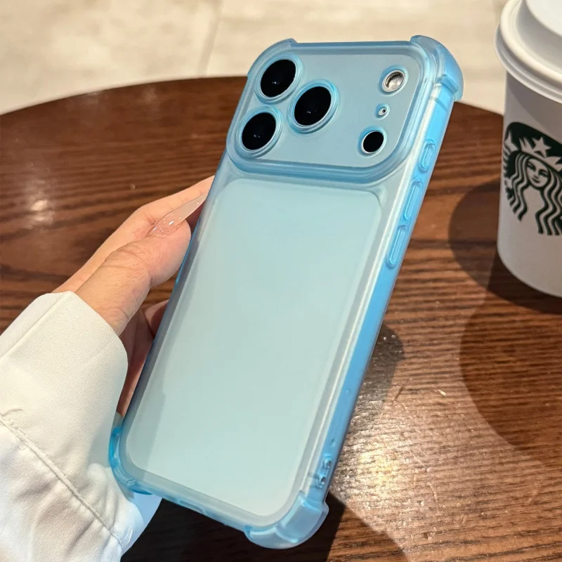 INS Candy Matte Stoßfeste Handyhülle für iPhone 18 17 Pro Max 16 15 13 14 12 11 XR XS 8 Plus Dünner Kameraschutz Weiche Hülle – Detail 2