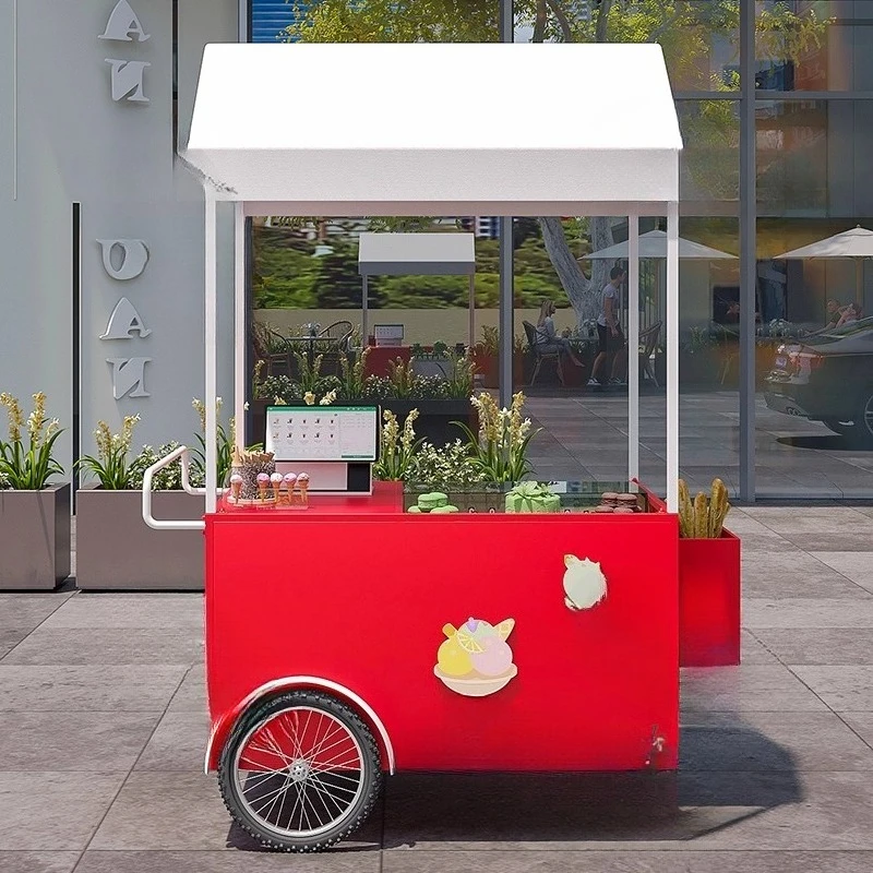 

Ice cream machine stall trolley special ice cream promotion truck
