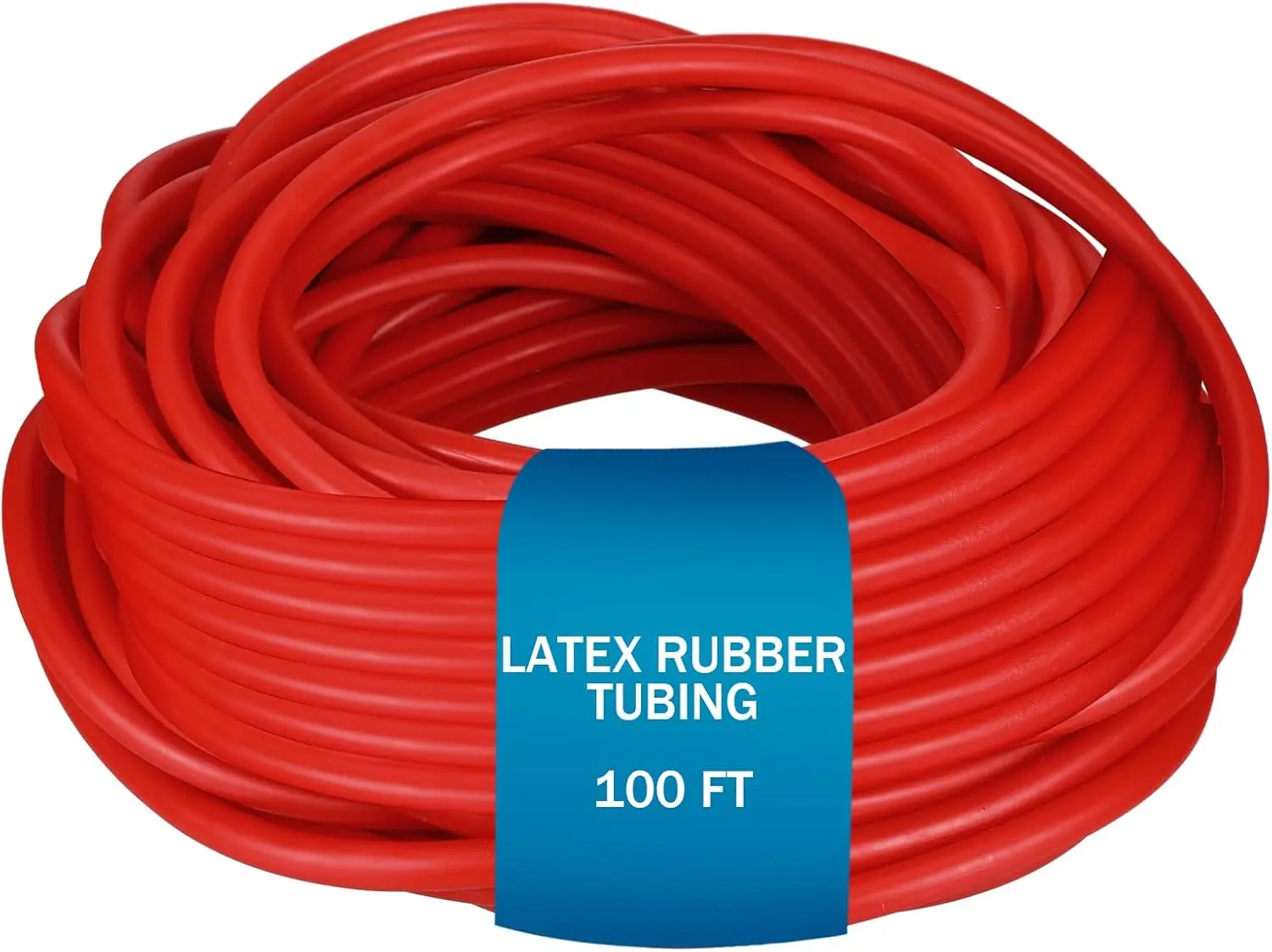 

Резиновая трубка из латекса, 100 футов, внешний диаметр 3/8 дюйма, внутренний диаметр 1/4 дюйма, для рогаток, фитнеса и медицинского применения - красная
