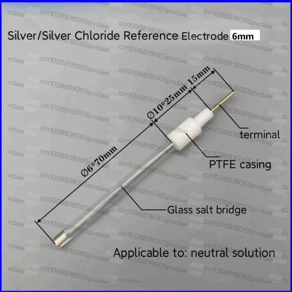 Silver Silver Chloride Reference Electrode Ag AgCl Reference / Electrochemistry of Saturated Potassium Chloride Solution