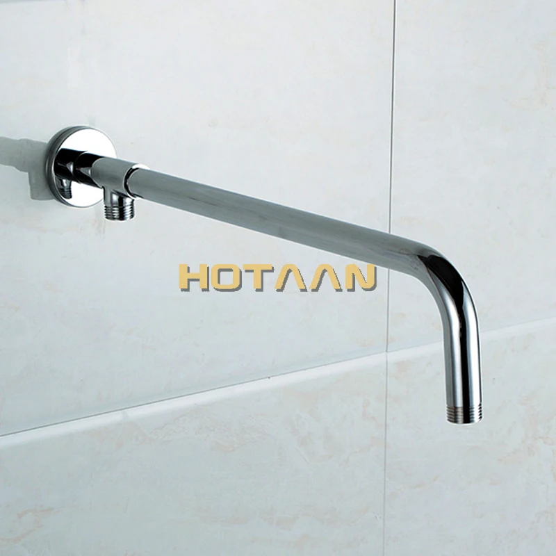 . Chrome Finished Wall Mounted Brass Shower Arm + Ultrathin Square 8