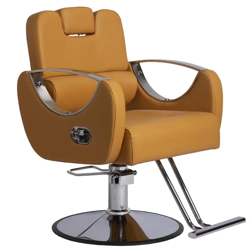 Barber Shop Chair Can Be Poured Down and Lifted Dedicated Hair Chair Hairpin Accessories Professional Chairs Salon Furniture