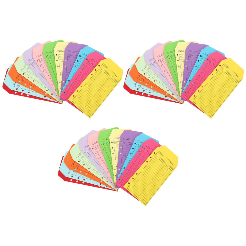 

36Pcs Colorful Cash Envelopes for Budget Planner Expense Tracker Financial Organization Tool Compact Lightweight Budgeting