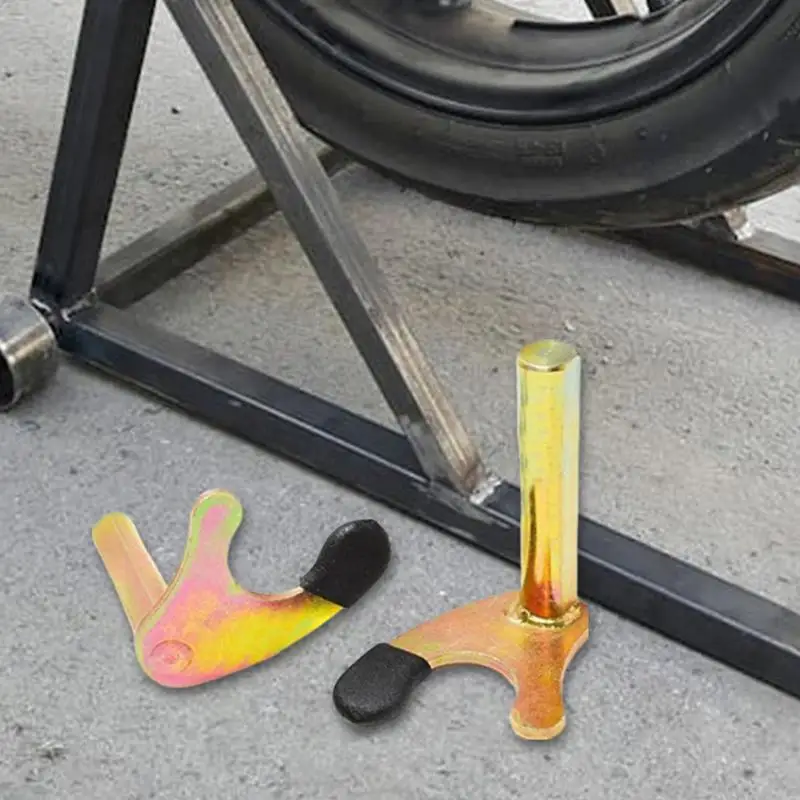 Motorcycle Rear Stand 2pcs/pair Heavy Duty Wheel Support Frame Motorcycle Swingarm Spool Lift Stand for Mountain and Road Bikes