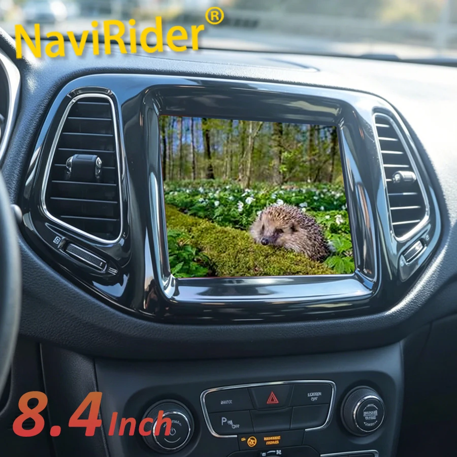 Yes Carplay WIFI Android 13 Qled Screen Car Radio For Jeep Compass 2017-2019 Multimedia GPS Navigation AHD HD Reversing Video