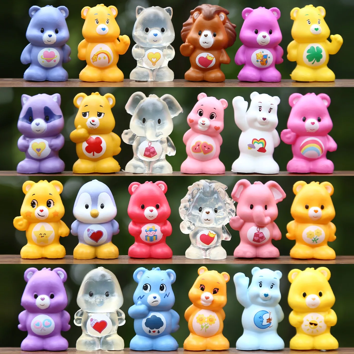 

8pcs Sweet Cute Cartoon Bear Anime Cute Cartoon Bear Anime Figures Model for Girls Gift Funny Animal Accessories Children Gift