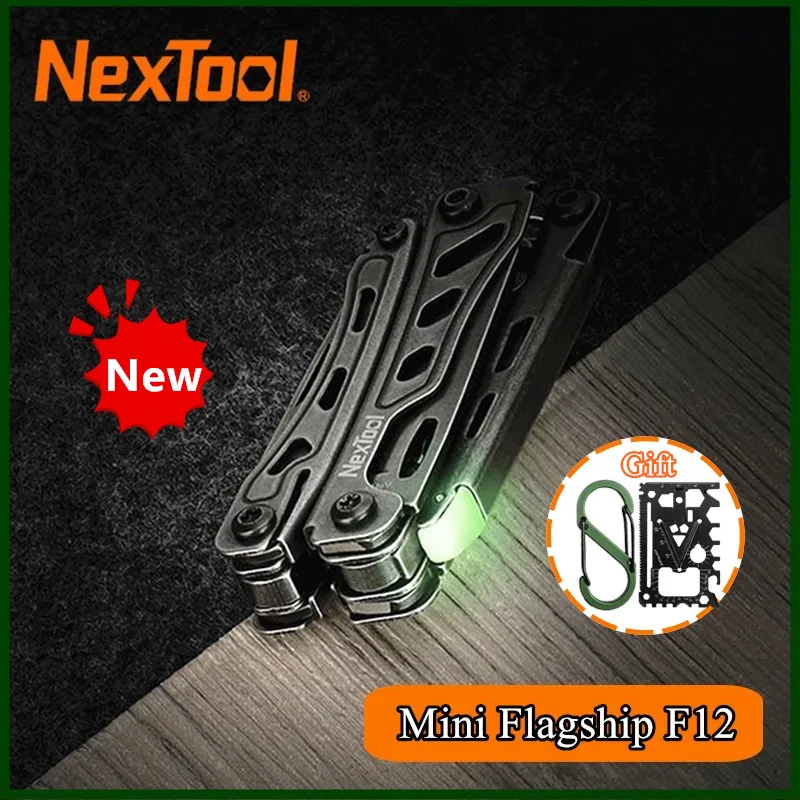 

NexTool Keychain Mini Flagship F12 Folding Multi Tool 13 In 1 Screwdriver Pliers File Ruler Bottle Opener Scissors EDC Hand Tool