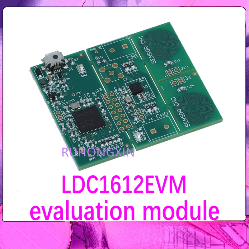 

LDC1612EVM двухканальная катушка индукционного датчика печатной платы LDC1612, оценочный модуль MSP430