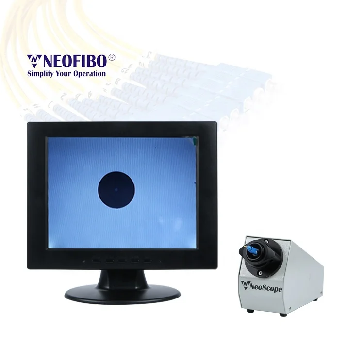 2026 Hot NEOFIBO FK-210P Bench Fiber Optic Connector Inspection Scope for Ferrule End Face Inspection Fiber Optic Microscope