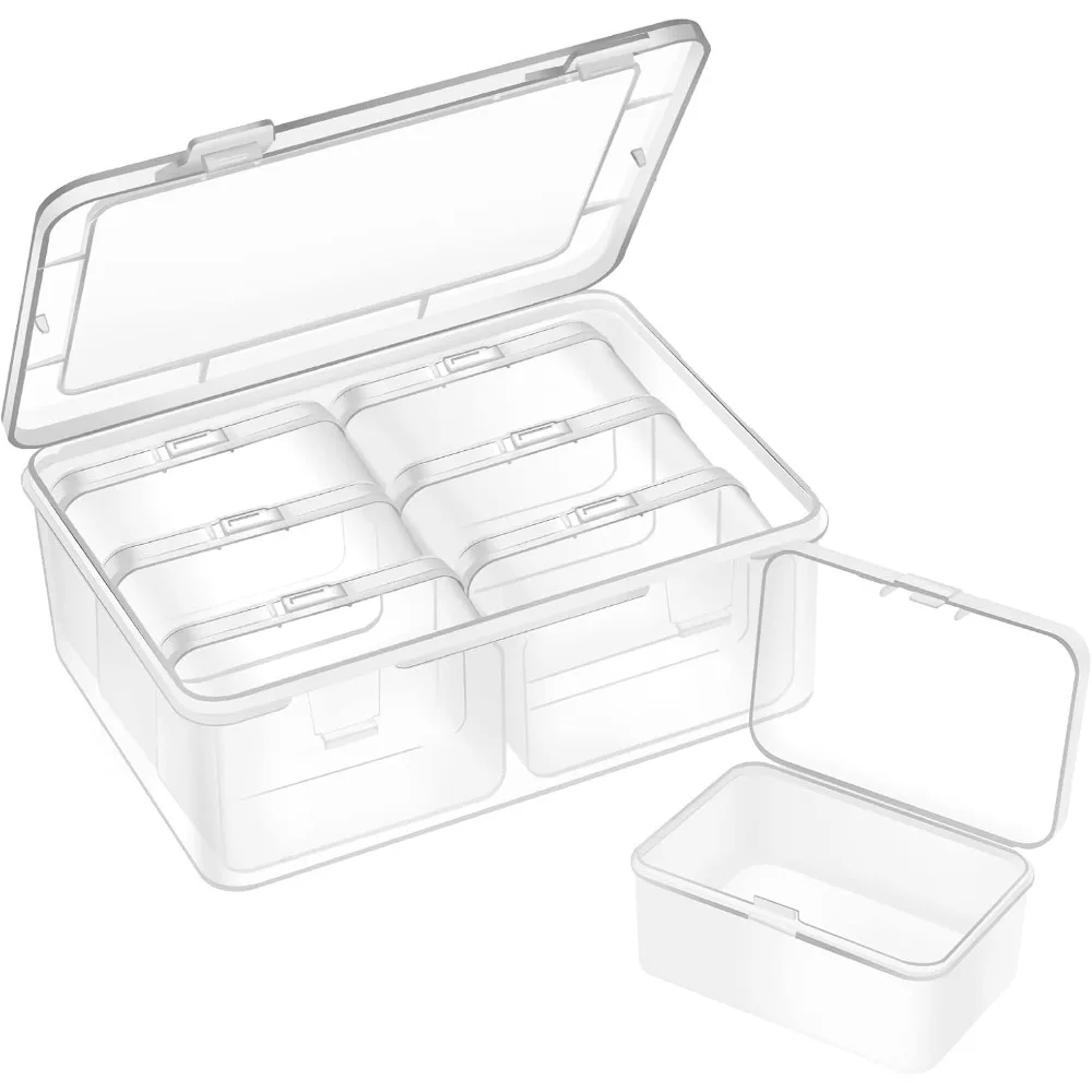

Small bead storage box, transparent storage container, rectangular bead rack, transparent plastic box