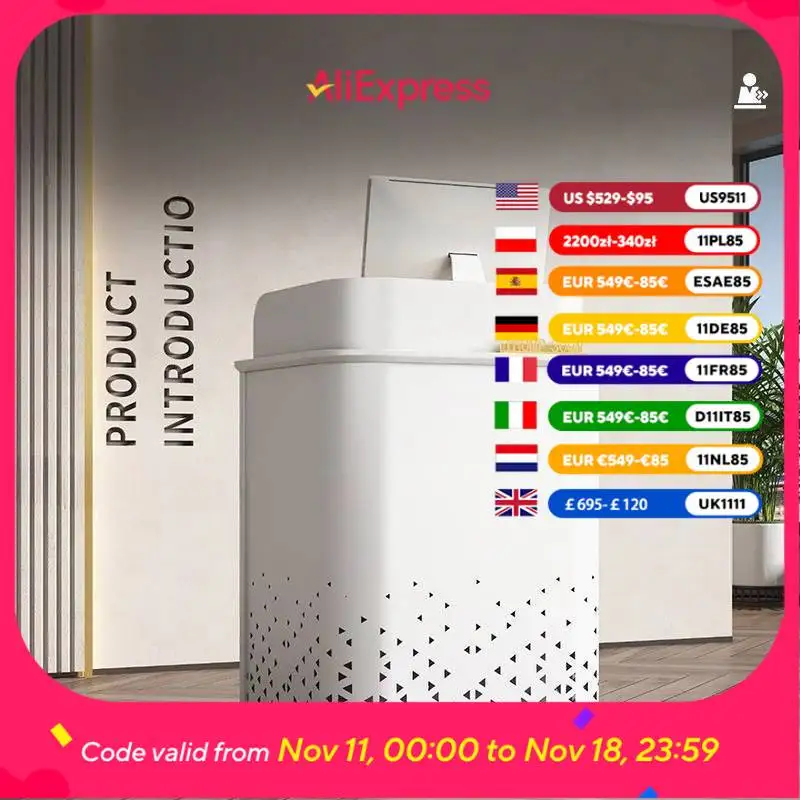 

Aesthetics Beauty Reception Desks Large Organizer Business White Reception Desks Luxury Design Empfangs Tresen Furniture