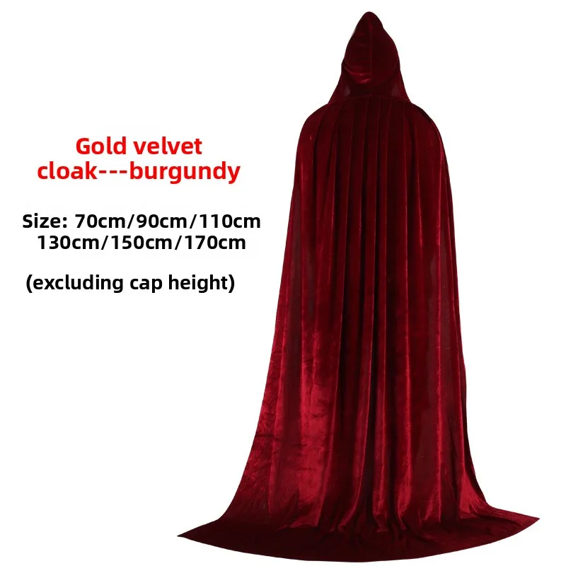 로우인 벨벳 로브 골든 벨벳 마녀 의사 왕자 로브 여성 민족 의상 무대 공연 전통 중국 의상...