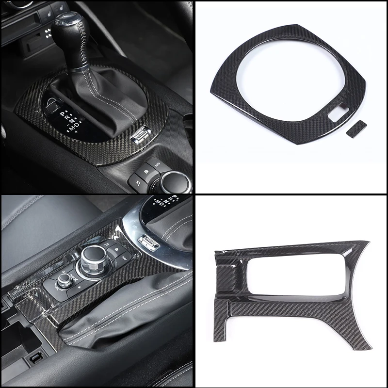 

Для Mazda MX-5 ND/Fiat 124/A markii124 2016+ настоящее углеродное волокно, центральная панель управления, рамка, крышка, аксессуары для салона автомобиля