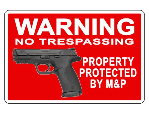 Señal de pistola de arma de fuego, señal de aluminio duradero, NO se oxida, a todo COLOR, #138