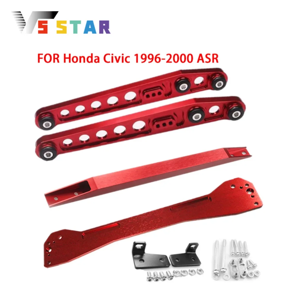 

Durable Aluminum Rear Subframe EK + Lower Control Arms Lca EK + Lower Tie Bar EK Kit For 1998-2000 Honda Civic GX Sedan 4D 1.6L
