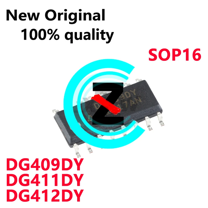 5/PCS New DG409DY -T1-E3 DG409DY DG411DY DG412DYZ DG412DY SOP16 Analog switch chip In Stock