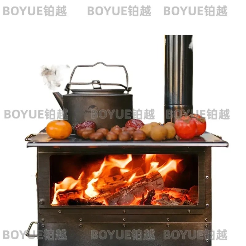 Naturehike Camping Tabletop Firewood Stove 430 201 Stainless Steel Heating Burning Portable Detachable Outdoor Camping Winter