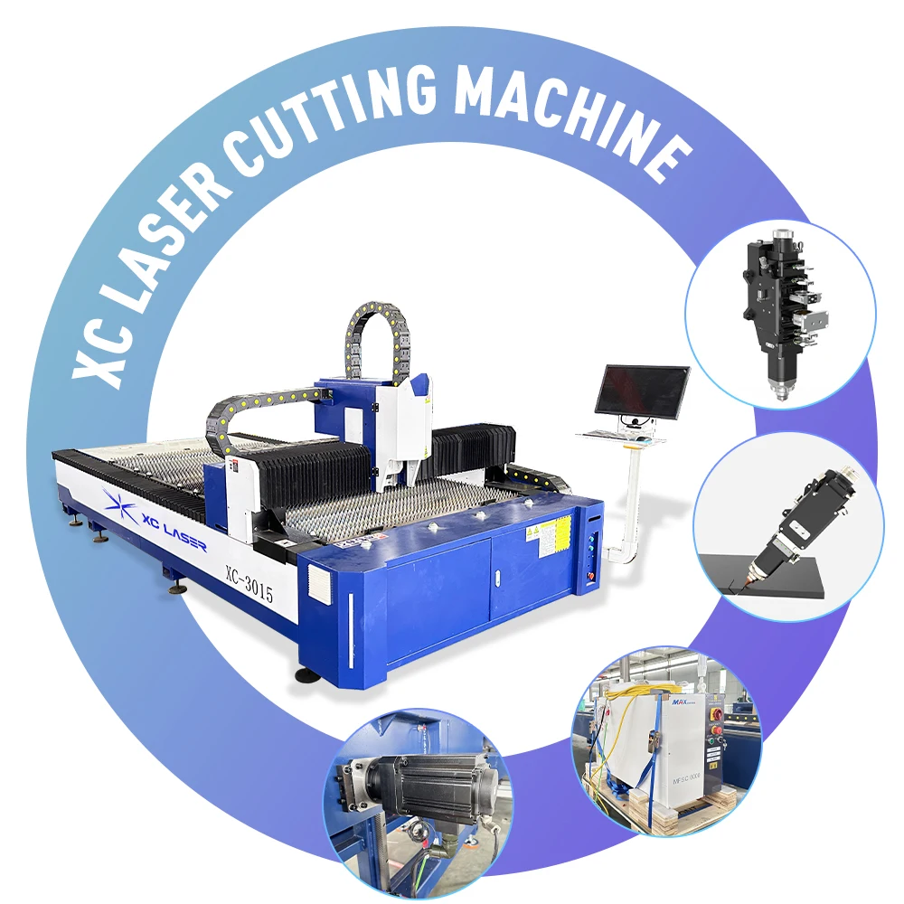 

XC Laser Single Table Laser Cutting Machine 1500W 3000W 6000W Factory Price Metal Cutting Solution