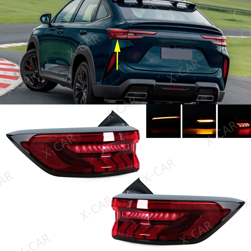 

For Great Wall Haval H6 2021 Car Rear Bumper Tail Light Turn Signal Fog Lamp Reflector Warning Brake Taillamp Assembly