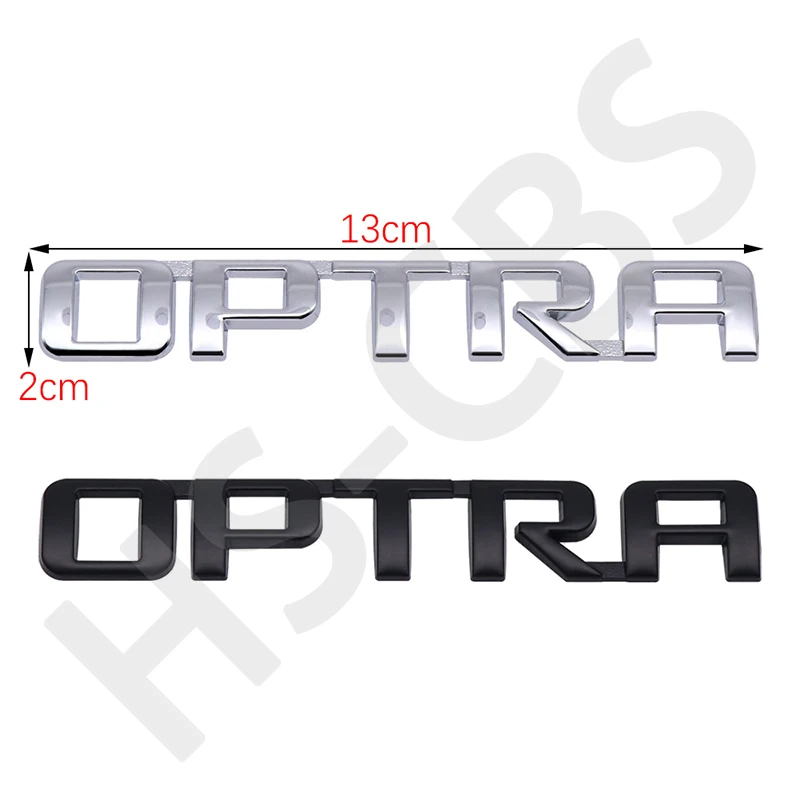 Metal Optra Lettering Emblem Badge For Lacetti Viva Forenza Corvette C8 coupe  Rear Trunk Badge Decal Body Sticker Accessories