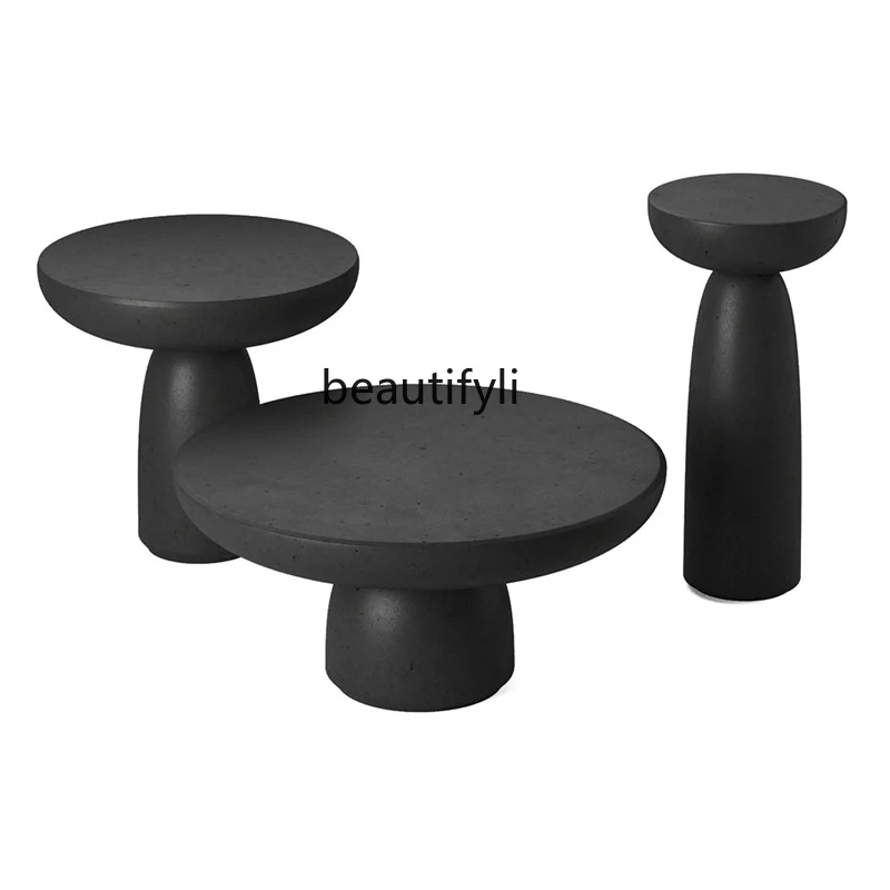 

Nordic Designer Simple Leisure Tea Table Personality FRP Sofa Side Table Silent round Tea Table