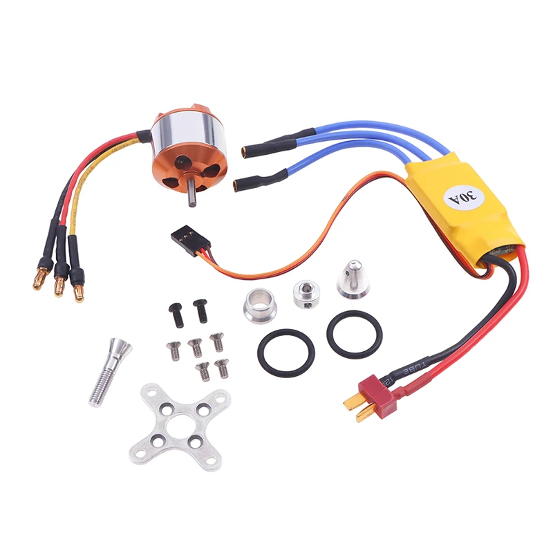 Model aircraft accessories Brushless Motor with 30A Brushless ESC Motor Speed Controller for RC Drone