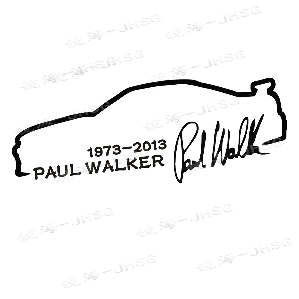 Paul Walker Speed and Passion Stickers - Personalized Car Exterior Decoration Accessories - Waterproof and Sunscreen PVC