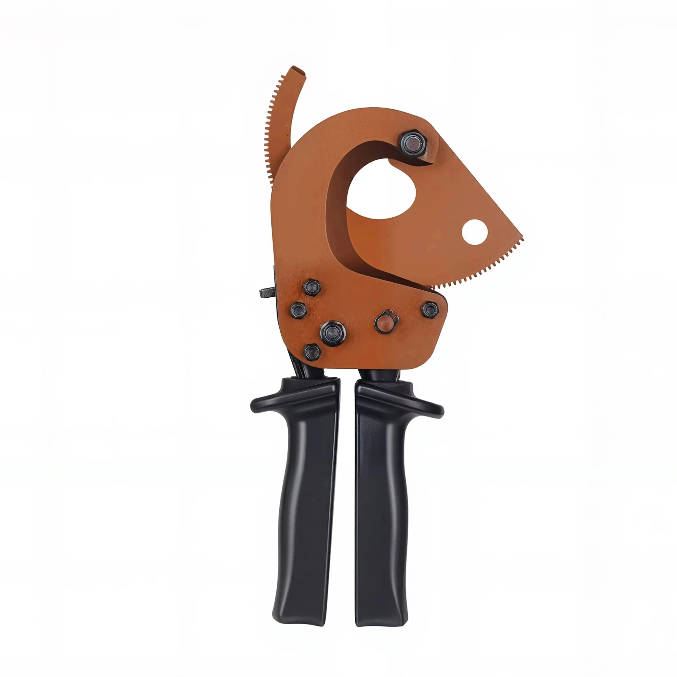 

Short Handled Single Handed Hand Copper and Aluminum Armoured Ratchet Type Manual Cable Cutter Shear