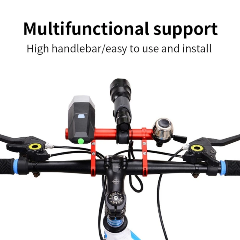 Bicycle-Handlebar Extension Multifunctional Long Extension Bike Bracket Double Bike Handlebar Bracket for Phone Mount