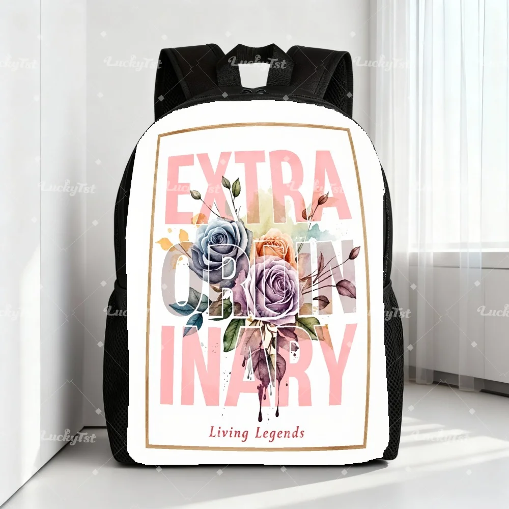 

Watercolor Floral Casual Shoulder Bag - Practical Inspirational Backpack! Fresh watercolor floral pattern, eye-catching pink