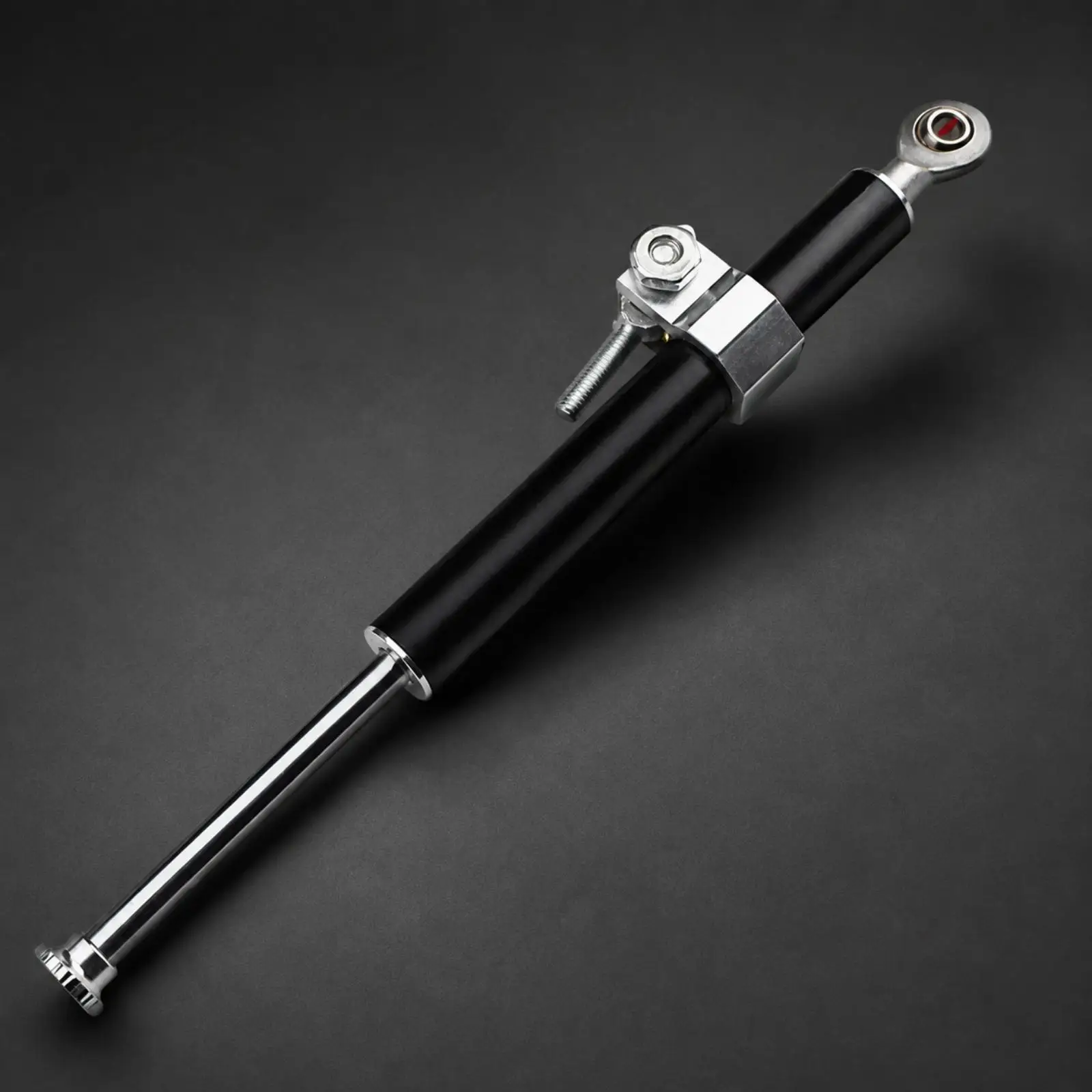 Universal Motorcycle Damper Steering Stabilizer Kit Aluminum Alloy Polished Rod 330mm Damping Control for Confident Riding on