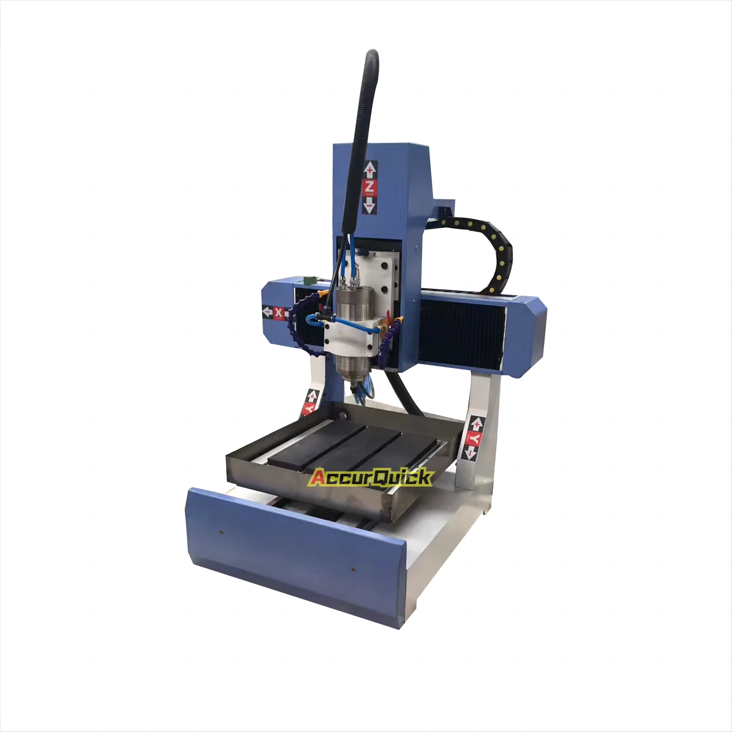 AccurQuick Mini CNC Router 3030 Acrylic Aluminum CNC Engraving Machine with Stable Lathe Table