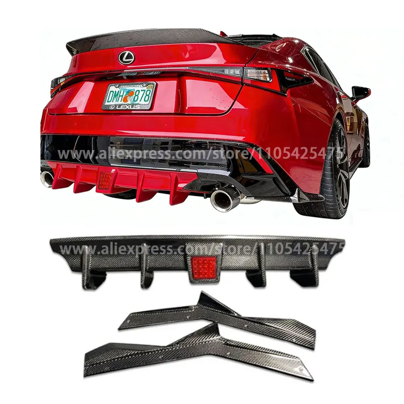 Carbon fiber Rear Diffuser NIA Rear Lip For 2021-2025 Lexus Is Body Kit Is300 Is350 Body kit