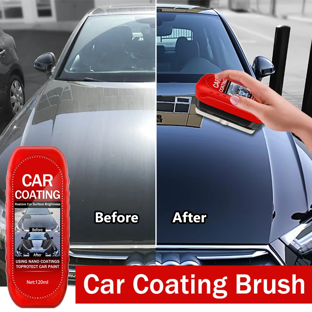 Auto-Beschichtungsbürste mit 120 ml Flüssigkeitsreparaturfarbe, Kratzer, Wiederherstellung, Hochglanz, Auto, alle Farben, Farbpolieren, Aufhellungsset