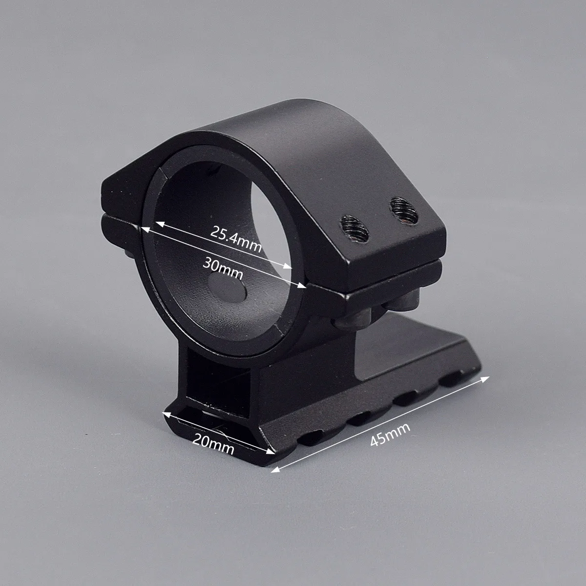 Aluminum Alloy Flashlight Holder Optical Bracket 25.4mm Low Profile Scope Ring Hole-mount Torch rmr red dot sight Mount Holders