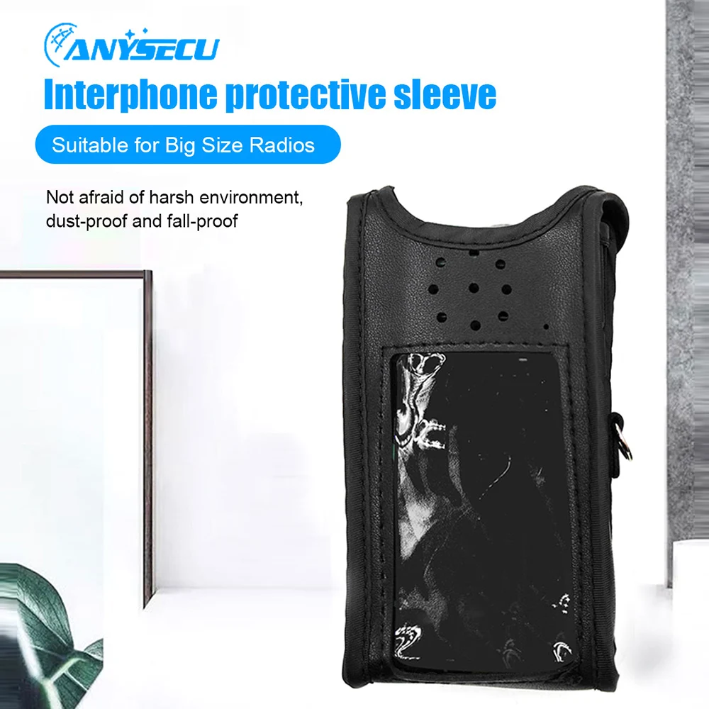 

Leixen UV-25D Walkie Talkie Bag UV25D ham walkie talkie Soft Leather case Fits for leixun UV25D PORTABLE WALKIE TALKIE ONLY.