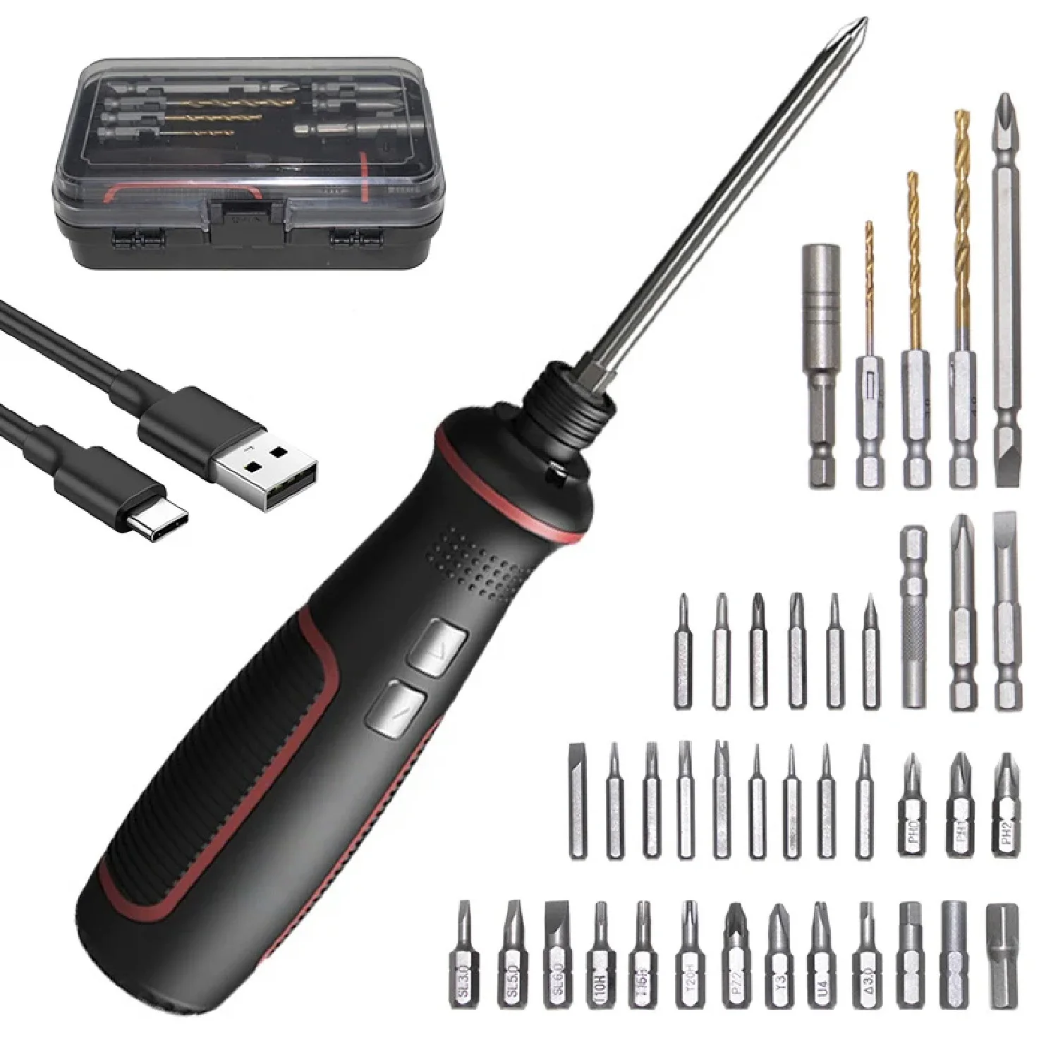 3.6V Cordless Electric Screwdriver Set Powerful 2000mAh Rechargeable Screwdriver Set Household Auto Screw Driver PC Repairing