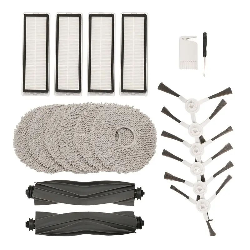 AT19-For Dreame L10s Ultra / L10s Pro / L10 Ultra For X10+ Vacuum Cleaner Main Side Brushes HEPA Filters Mop Cloth