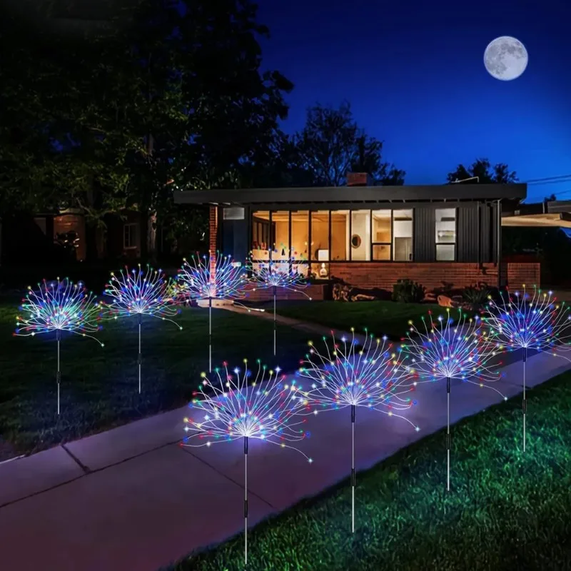 RMWIN-Solar Garden Lights With 120 Leds Flexible DIY Design Waterproof Auto On/OFF Perfect For Outdoor Decoration