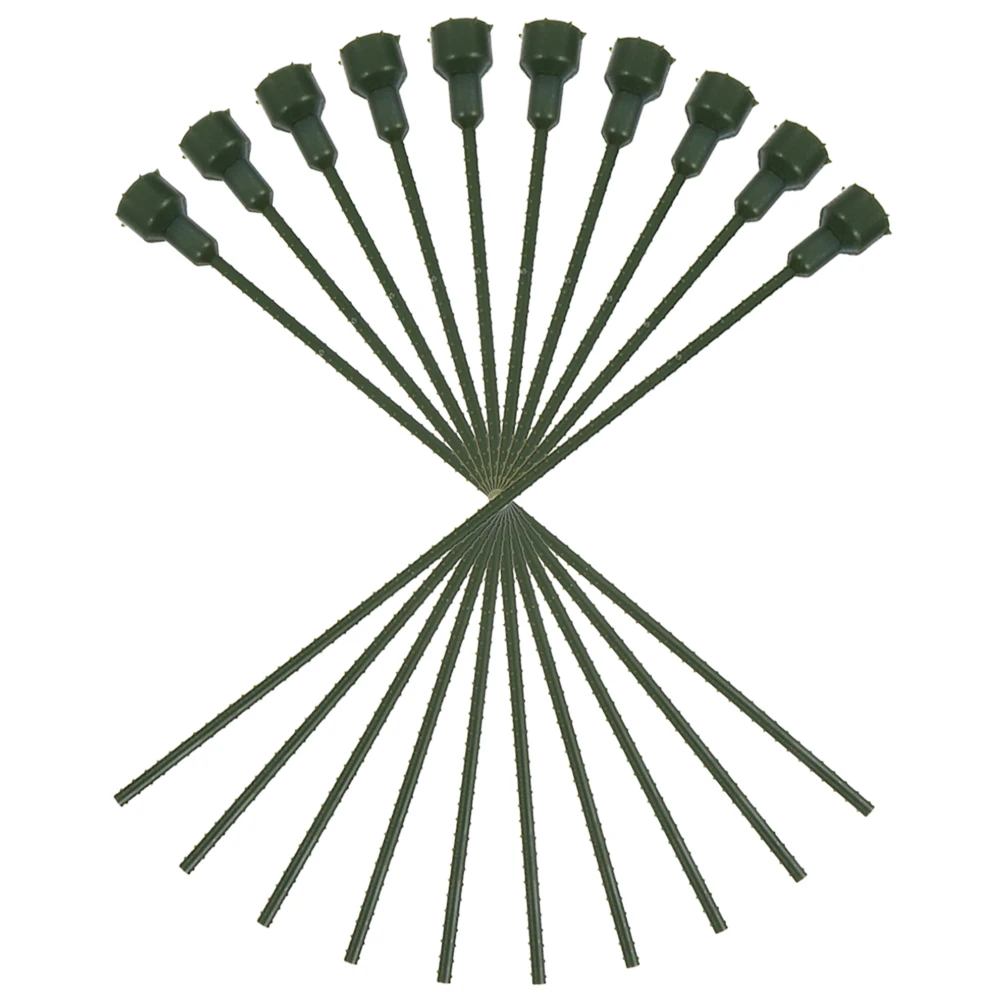 

10 Pcs Flower Studs Gold Adjustable Length PVC Floral Extension Tubes DIY Supplies Artificial Stem