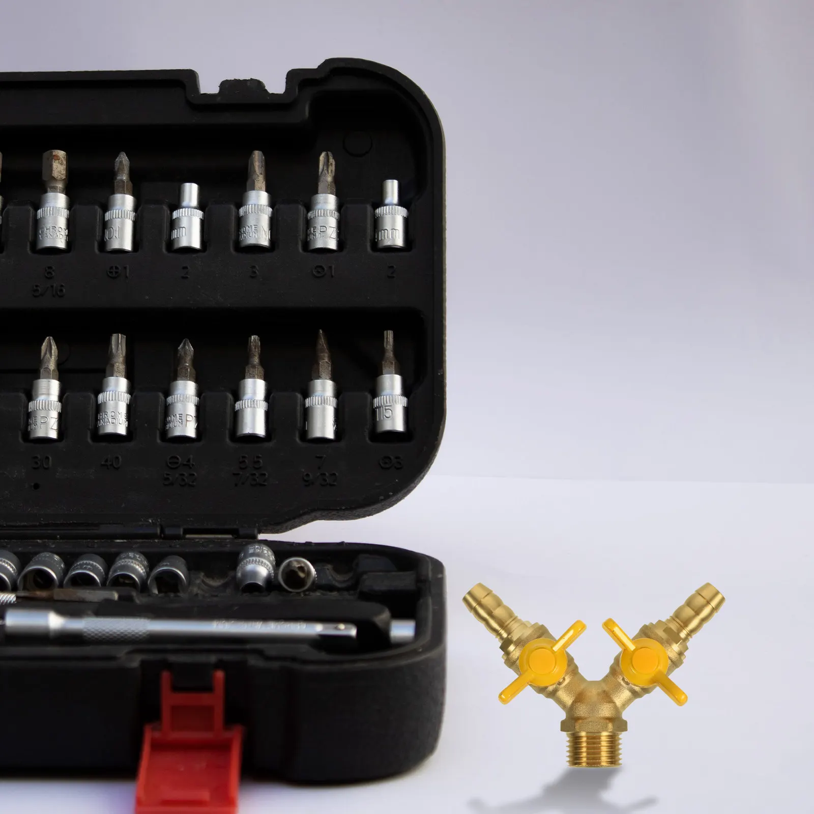 

Sturdy Y-Shaped 3-Way Gas Shut Off Ball Valve Reliable for Home Gas Fittings Hose