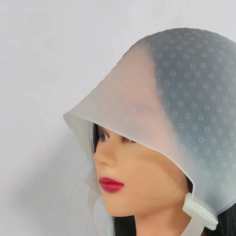 Hair Colouring Highlighting Dye Cap Frosting Tipping Reusable Silicone Salon cap