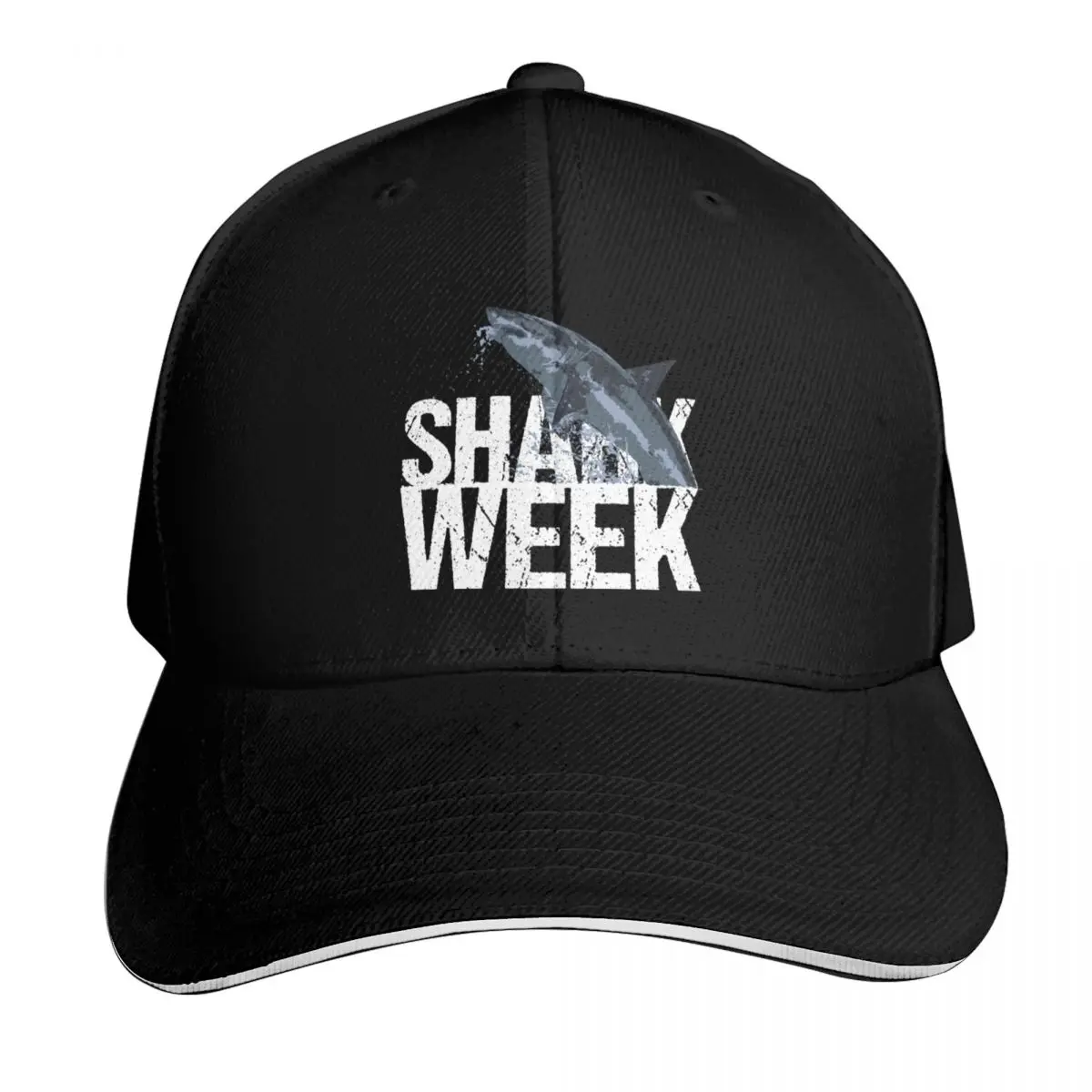 Shark Week Baseball Cap Vintage Retro Embroidered Lightweight Packable Gift for Him Her